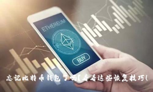 忘记比特币钱包了吗？看看这些恢复技巧！